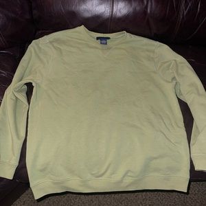 green crew neck